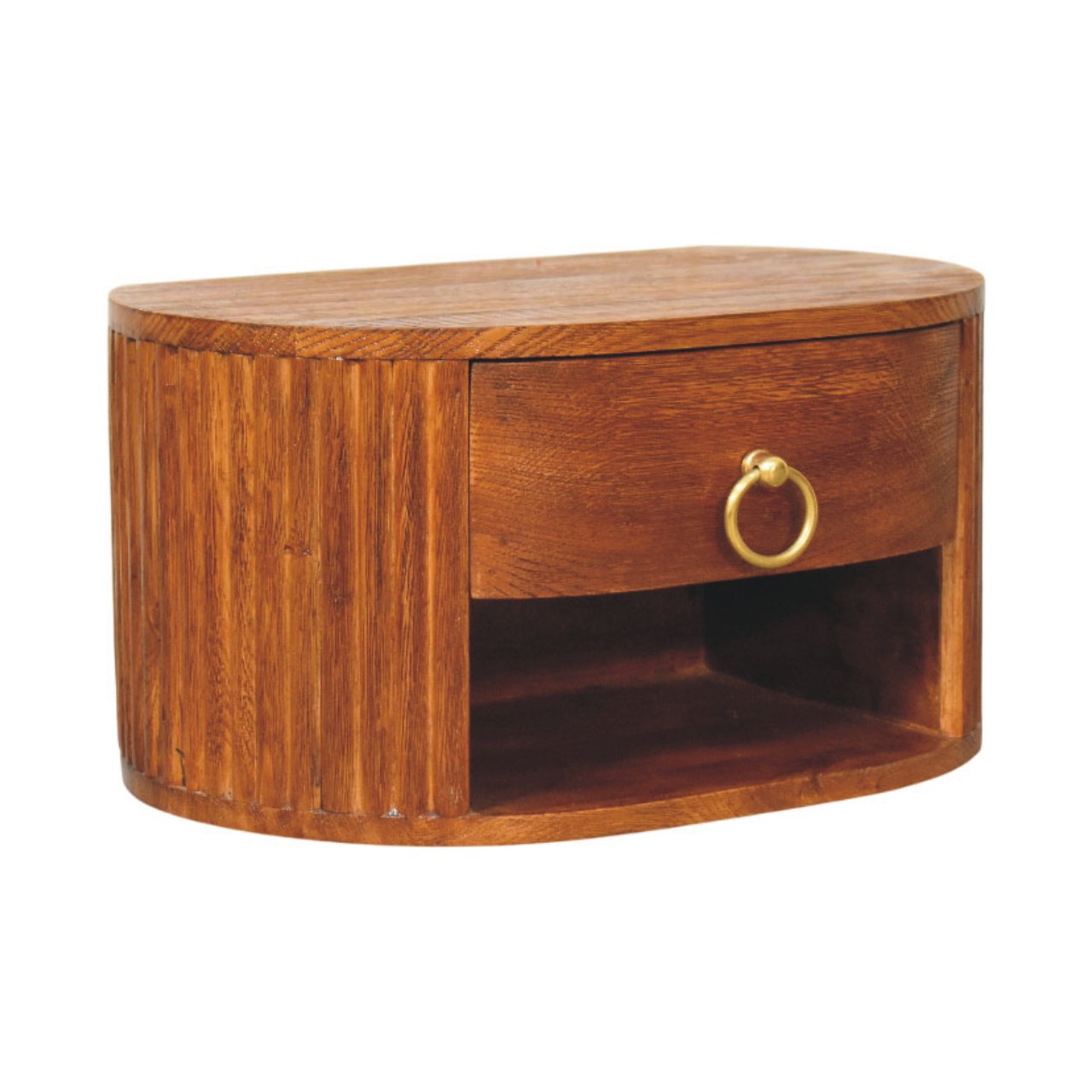Oval Wall Nightstand | Wall-Mounted