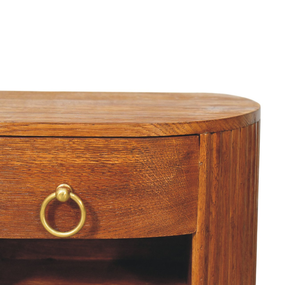 Oval Wall Nightstand | Wall-Mounted