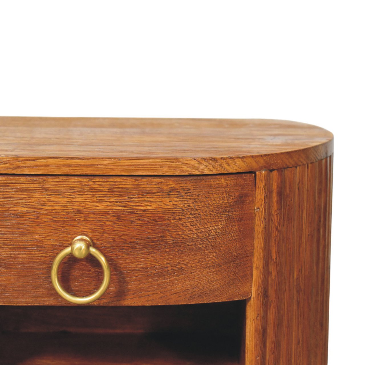 Oval Wall Nightstand | Wall-Mounted