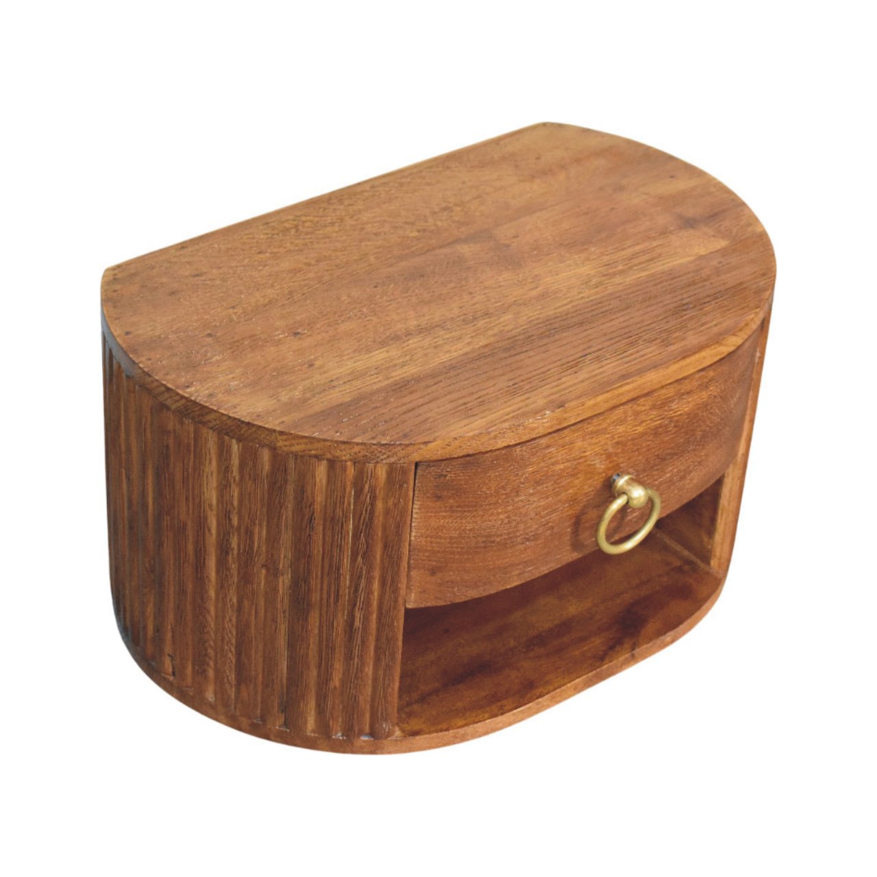 Oval Wall Nightstand | Wall-Mounted