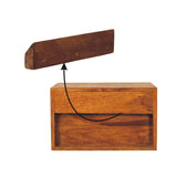 Turned Pillar Wall Nightstand | Wall-Mounted