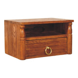 Turned Pillar Wall Nightstand | Wall-Mounted