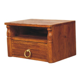 Turned Pillar Wall Nightstand | Wall-Mounted