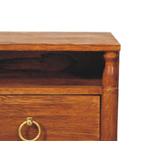 Turned Pillar Wall Nightstand | Wall-Mounted