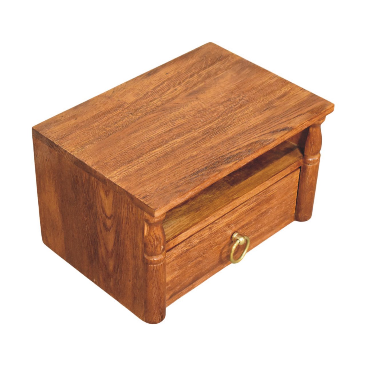 Turned Pillar Wall Nightstand | Wall-Mounted