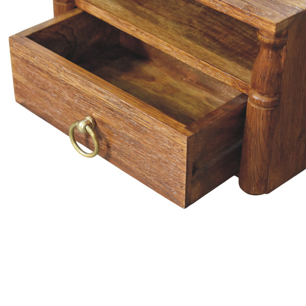 Turned Pillar Wall Nightstand | Wall-Mounted