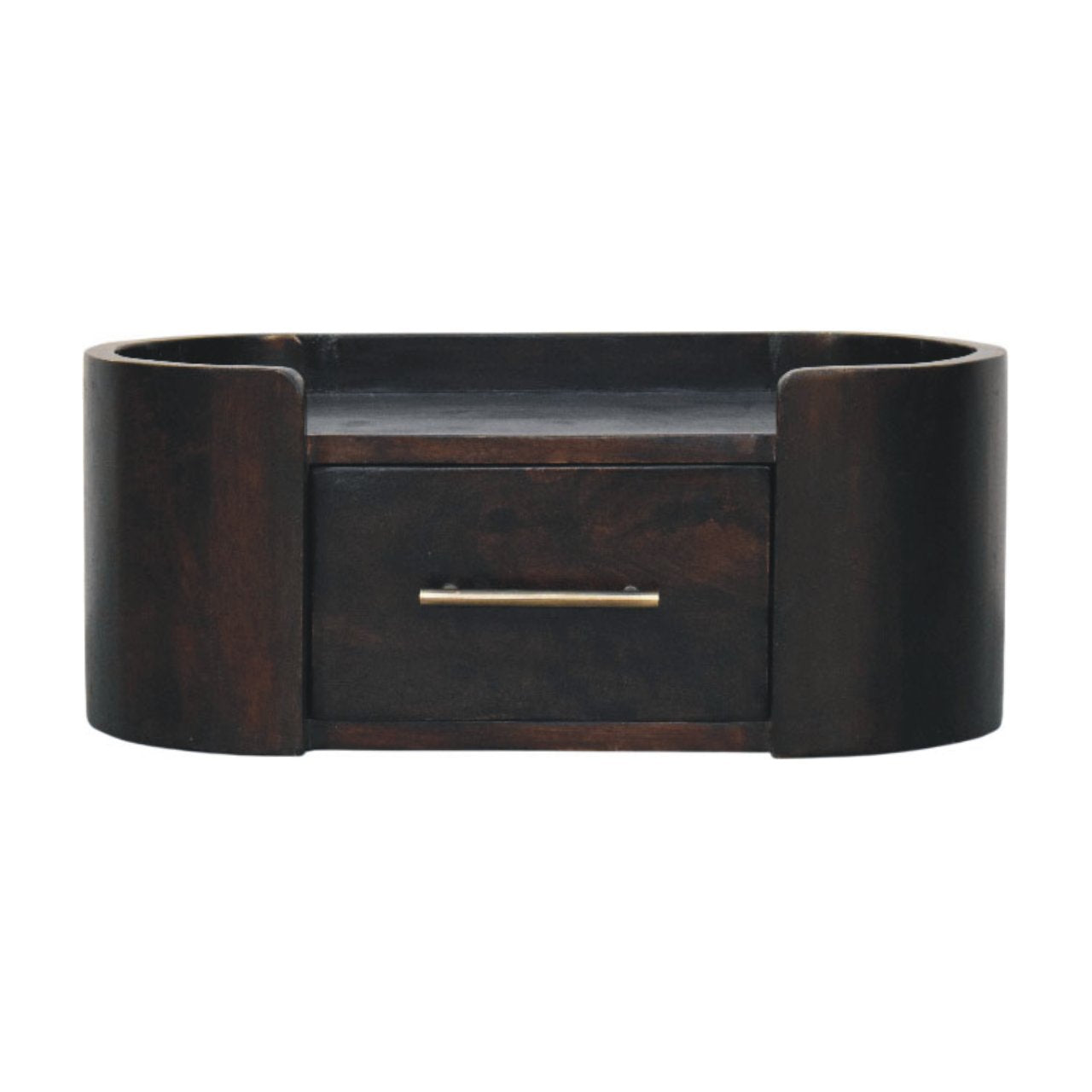 Curved Front Wall Nightstand