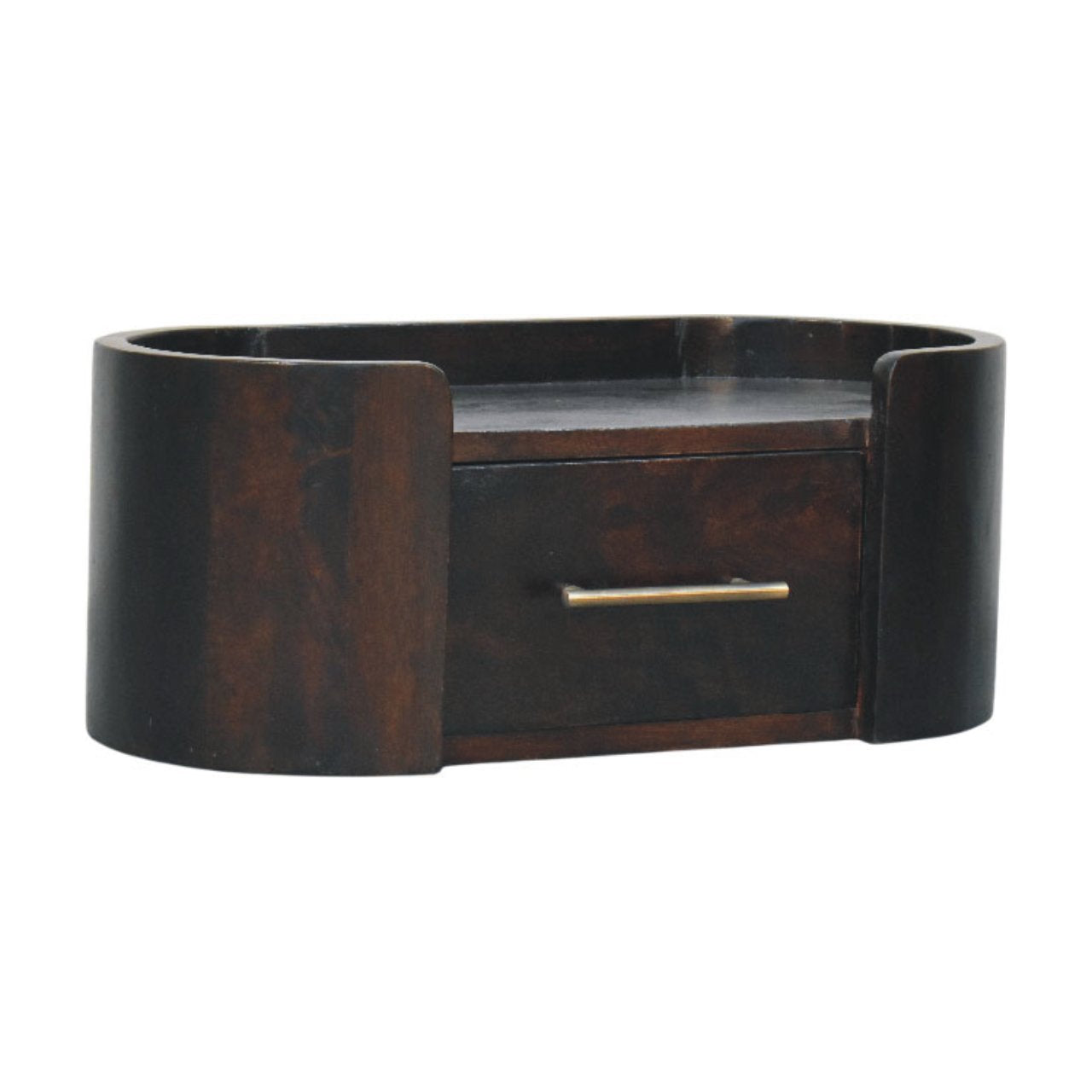 Curved Front Wall Nightstand