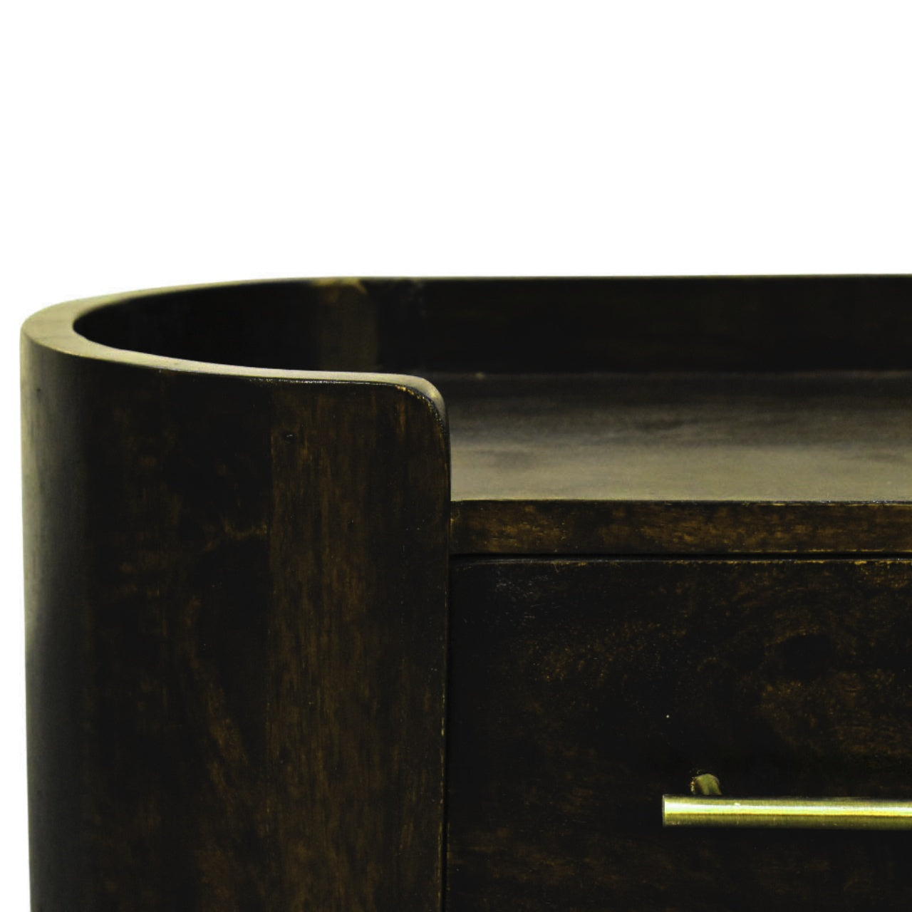 Curved Front Wall Nightstand