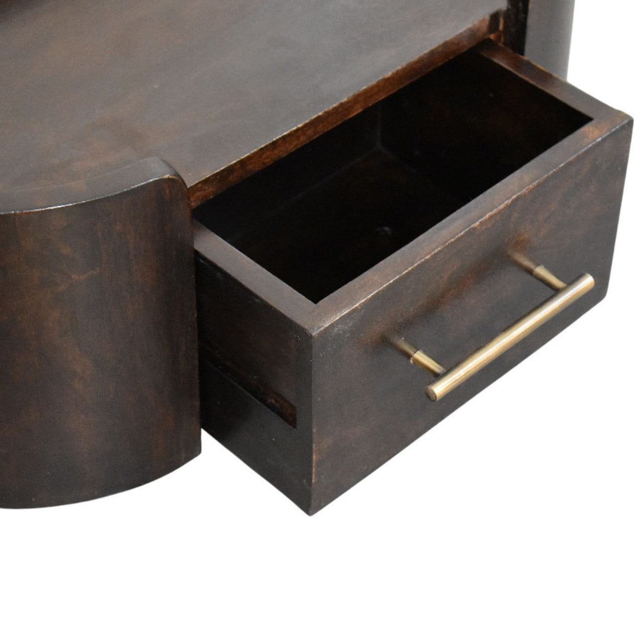 Curved Front Wall Nightstand