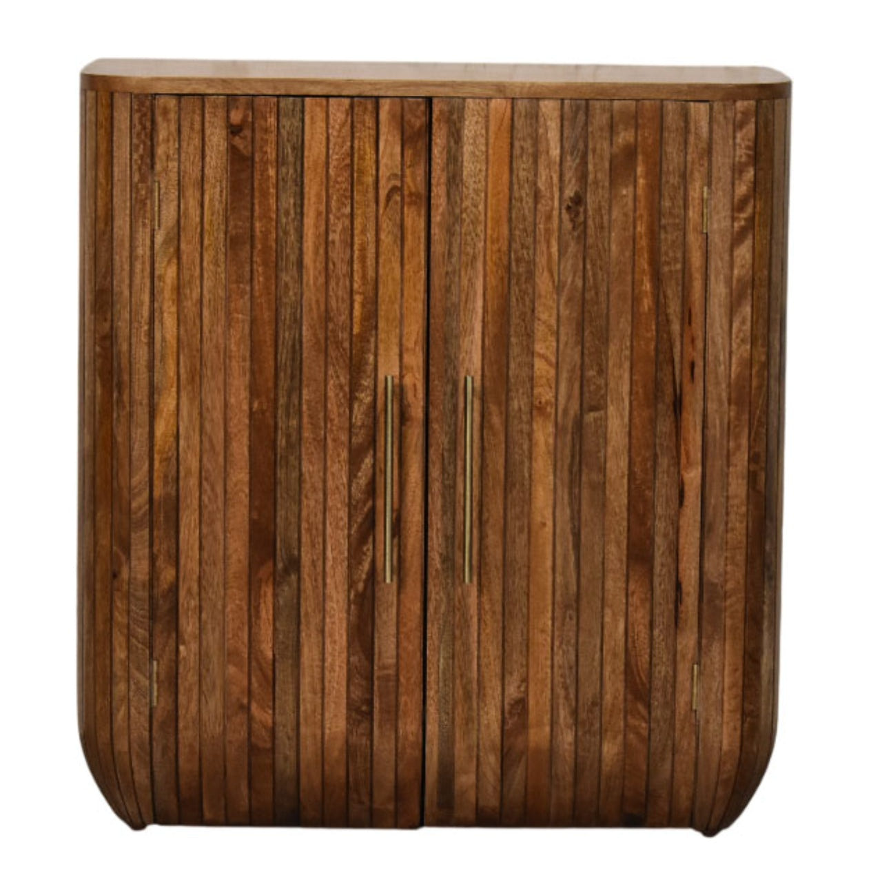 Fluted Curve Chest of Drawers Default Title