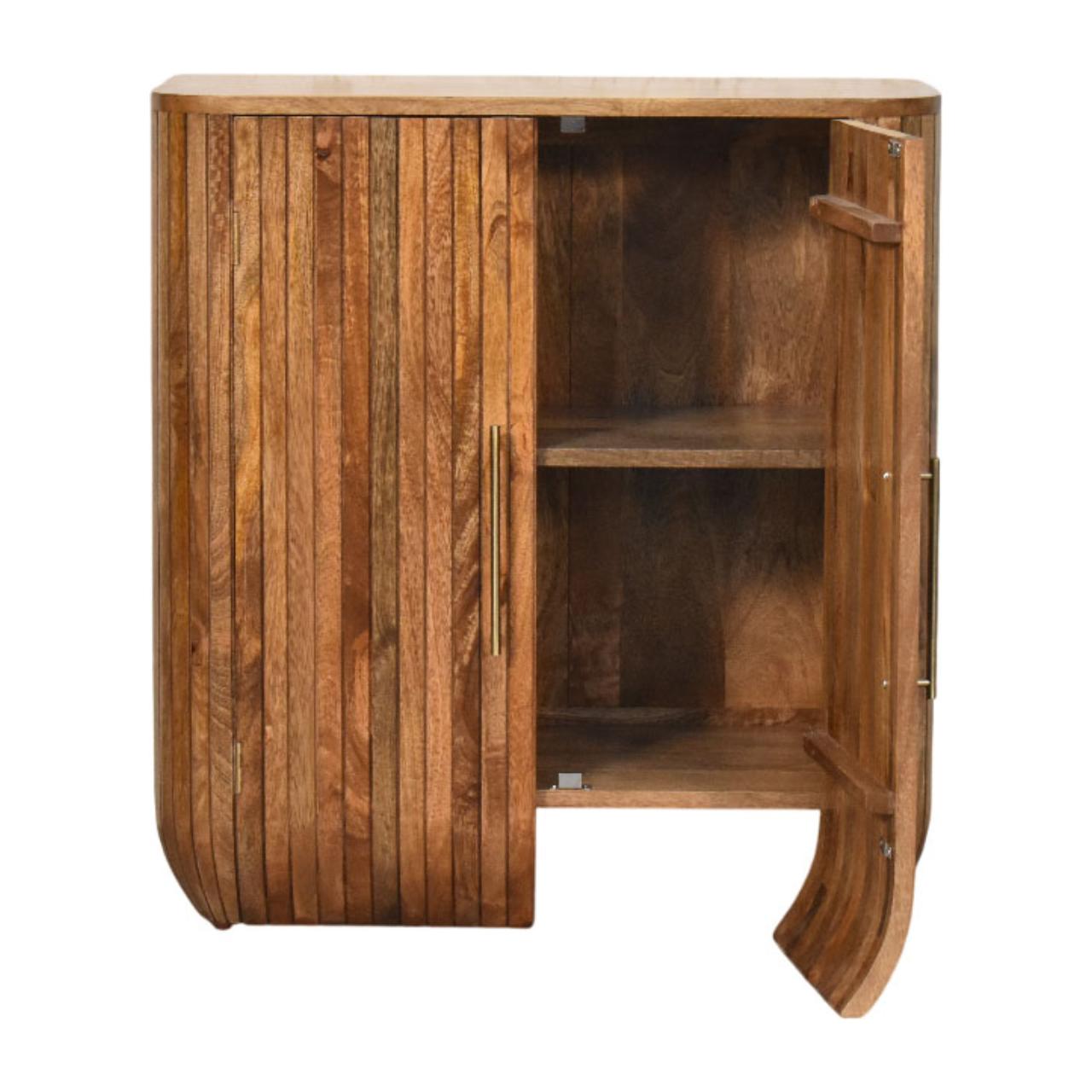 Fluted Curve Cabinet