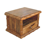 Bamboo Open Bedside in Amber Oak Finish