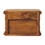 Bamboo Open Bedside in Amber Oak Finish