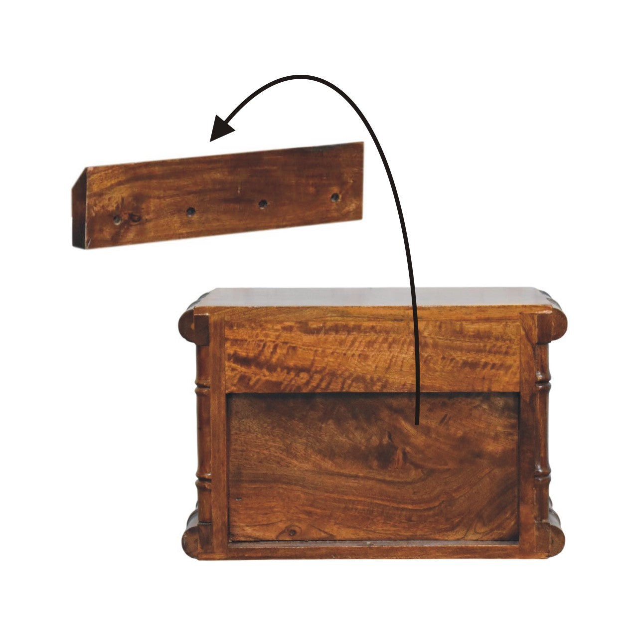 Bamboo Wall-Mounted Bedside