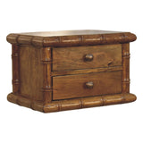 Bamboo Bedside in Amber Oak Finish