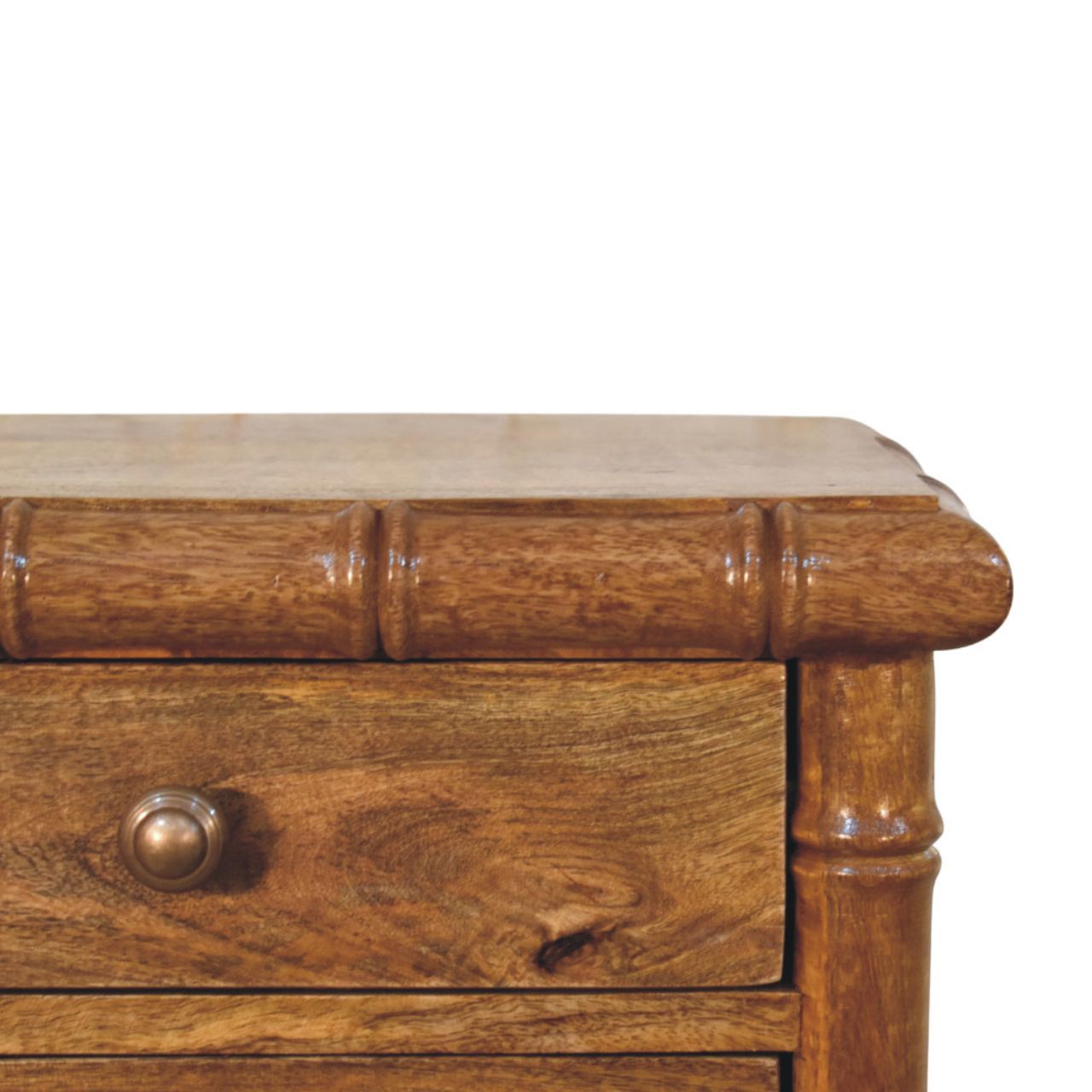 Bamboo Bedside in Amber Oak Finish