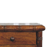 Bamboo Two Drawer Wall-Mounted Bedside