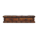 Bamboo Two Drawer Console Table