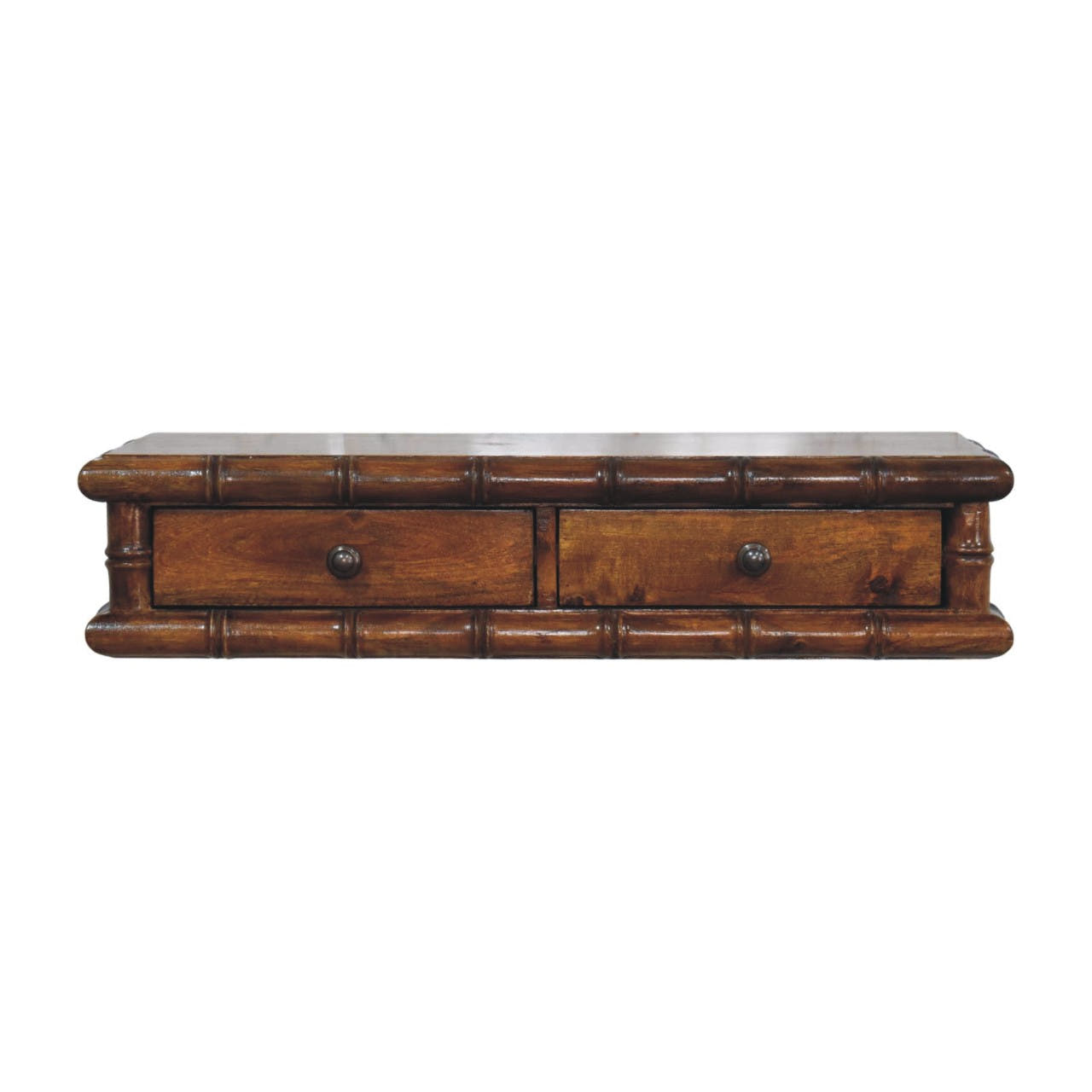 Bamboo Two Drawer Console Table