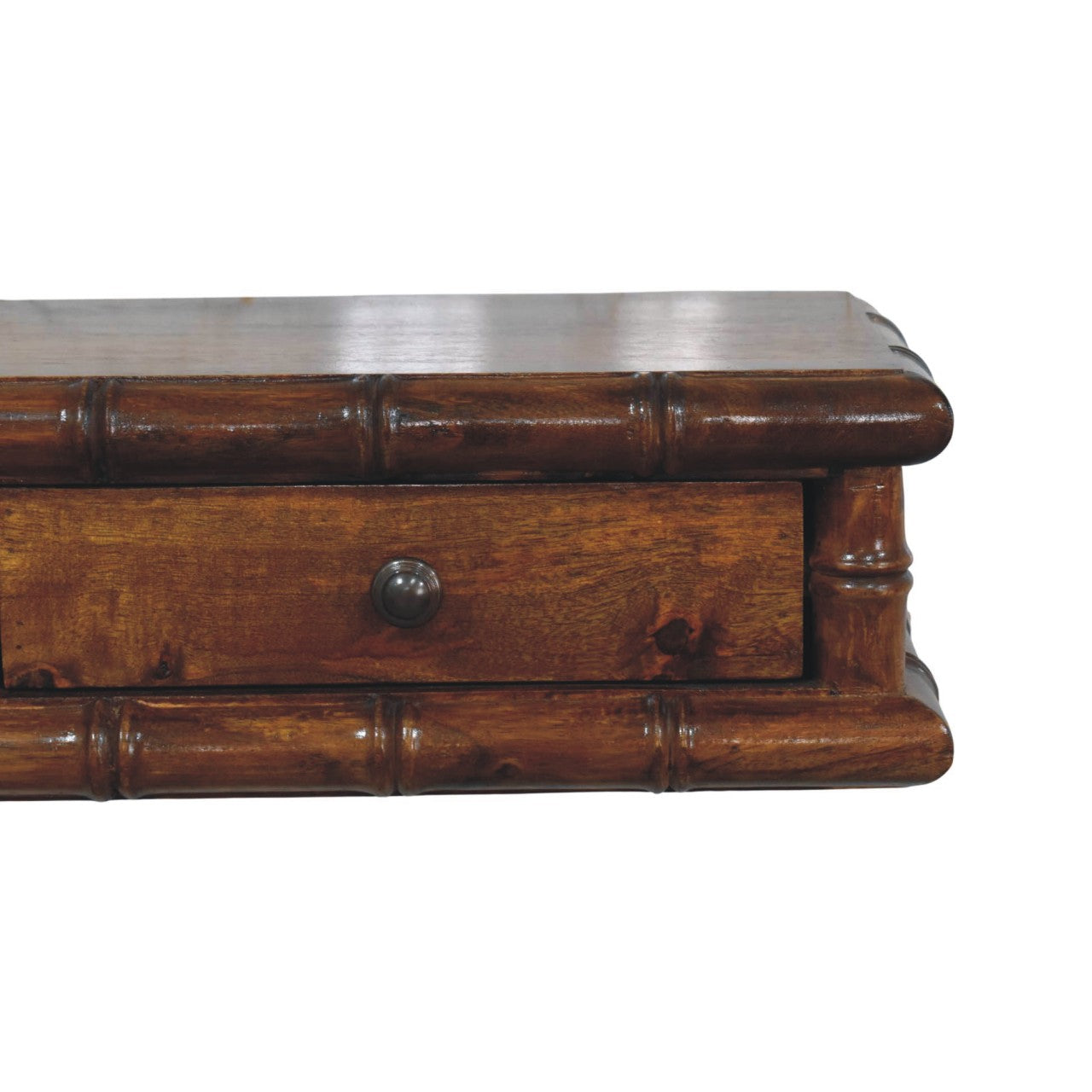 Bamboo Two Drawer Console Table
