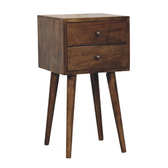 Nordic 2 Drawer Bedside in Classic Grey