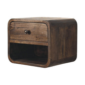 Rounded One-Drawer Nightstand