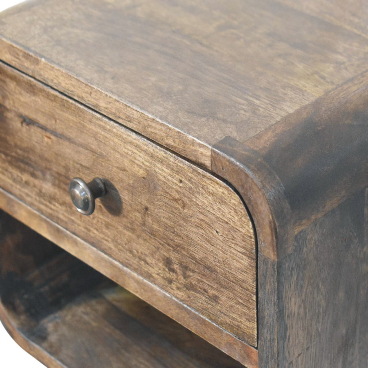 Rounded One-Drawer Nightstand
