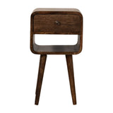 Rounded Open Shelf Bedside Table Default Title