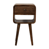 Rounded Open Shelf Bedside Table Default Title