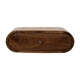 Rounded Wall-Mounted Bedside in Classic Grey Bedside Table Default Title