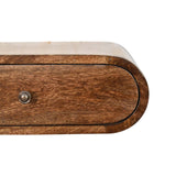 Rounded Wall-Mounted Bedside in Classic Grey Bedside Table