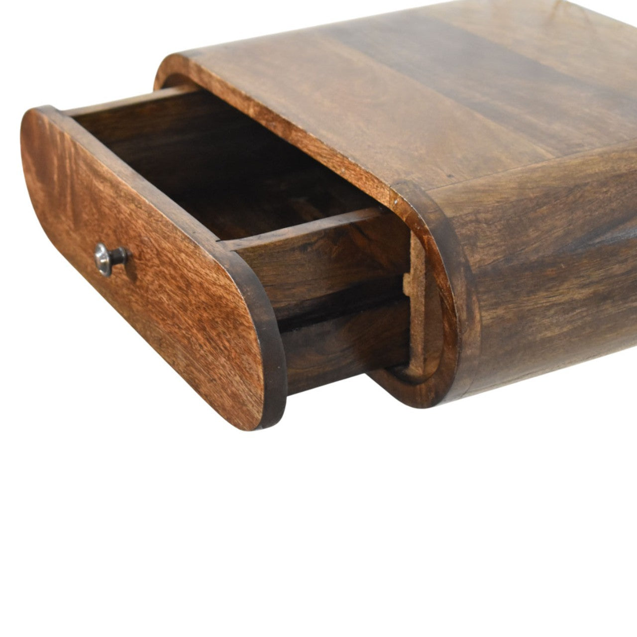 Rounded Wall-Mounted Bedside in Classic Grey