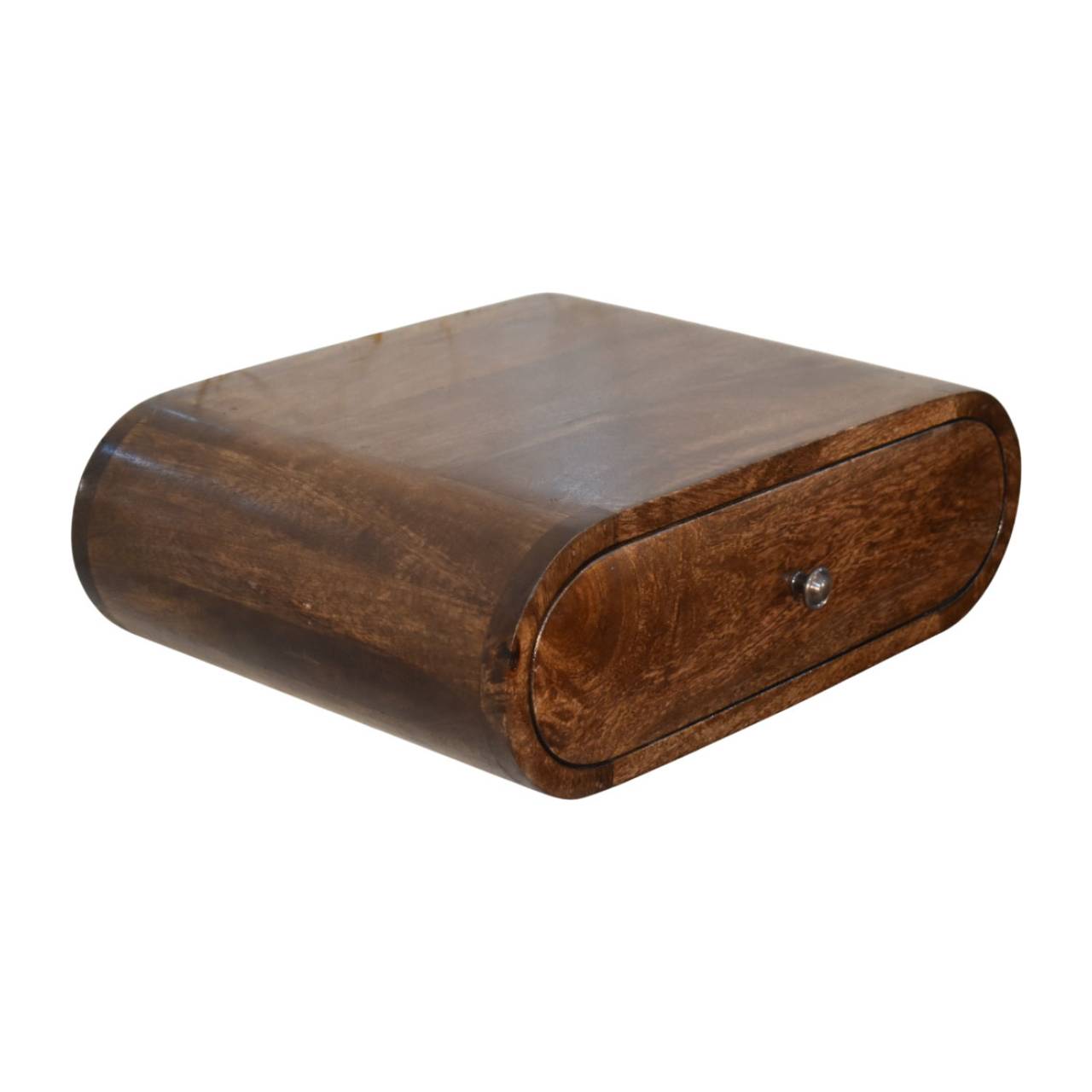 Rounded Wall-Mounted Bedside in Classic Grey