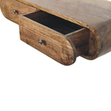 Rounded Wall-Mounted Console with 2 Drawers