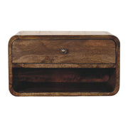 Rounded Edge 1-Drawer Bedside Table Default Title