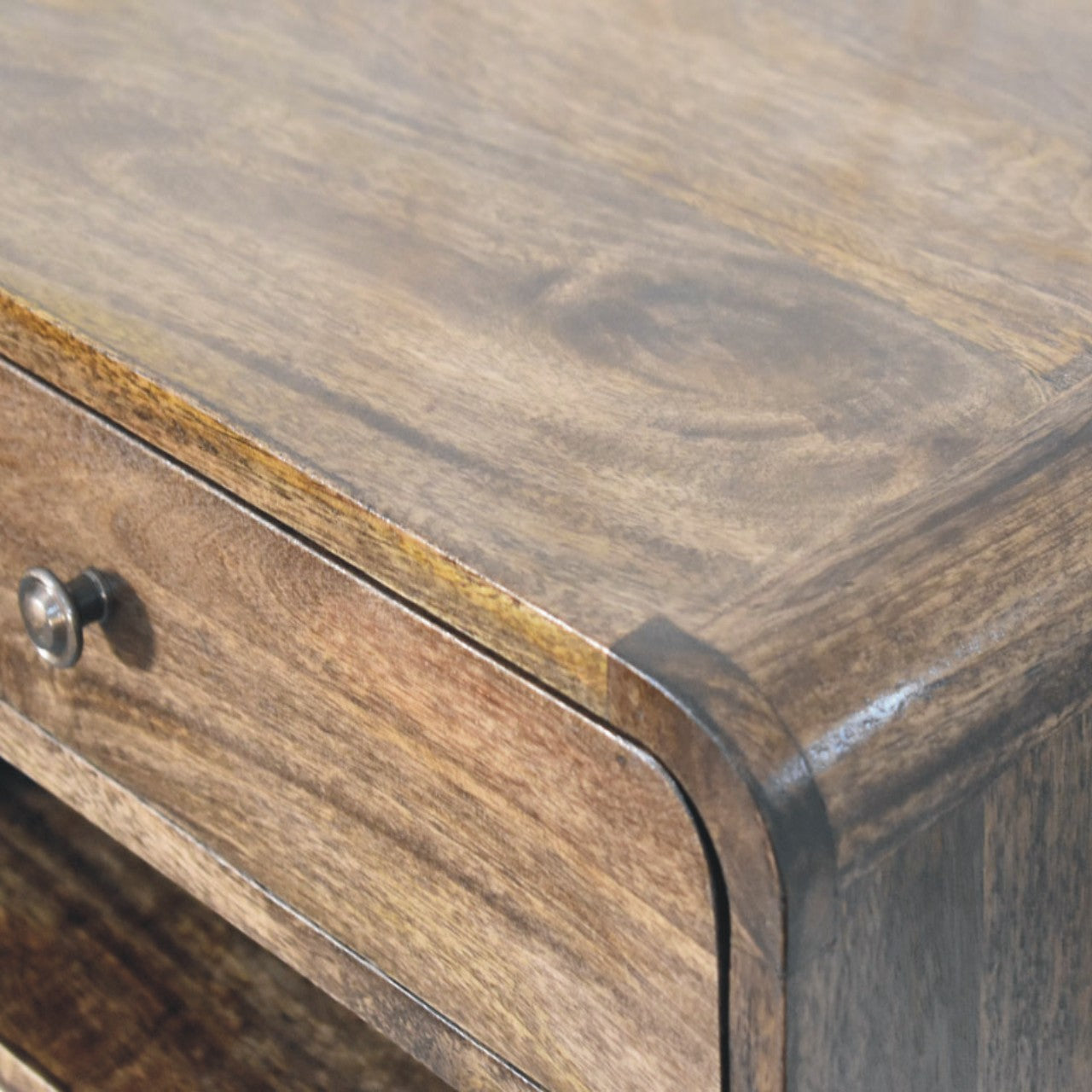 Rounded Edge 1-Drawer Bedside Table