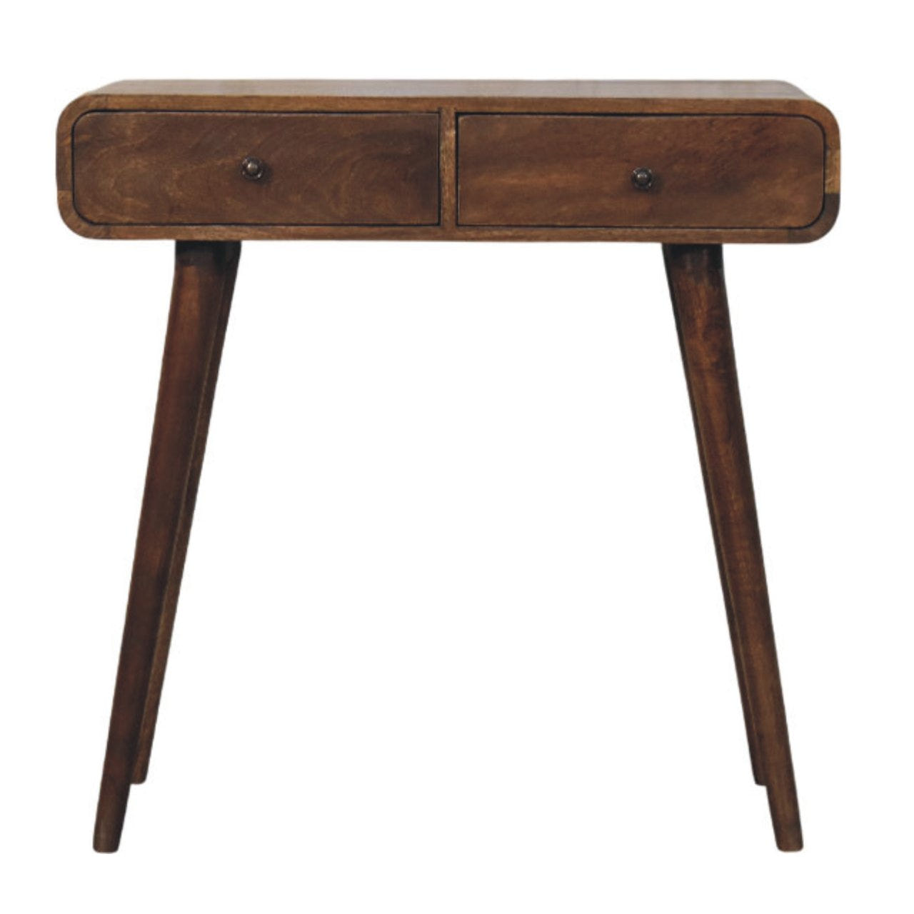 Classic Grey Rounded Console Table Default Title
