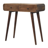 Classic Grey Rounded Console Table