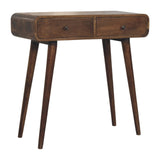 Classic Grey Rounded Console Table