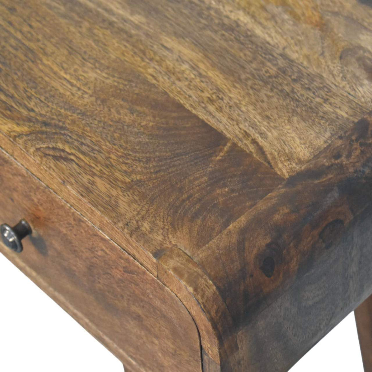 Classic Grey Rounded Console Table