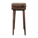 Classic Grey Rounded Console Table