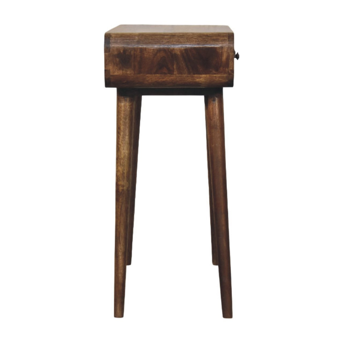 Classic Grey Rounded Console Table