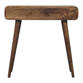 Classic Grey Rounded Console Table