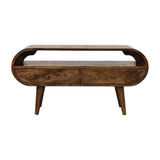 Rounded Edge 2-Drawer Media Unit Default Title