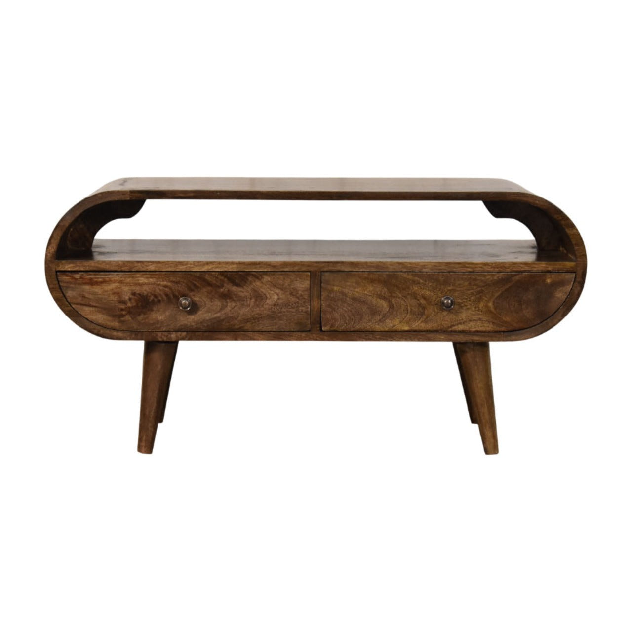 Rounded Edge 2-Drawer TV Media Unit Default Title