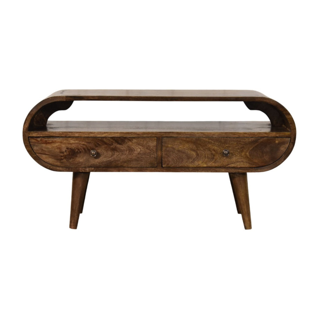 Rounded Edge 2-Drawer Media Unit Default Title