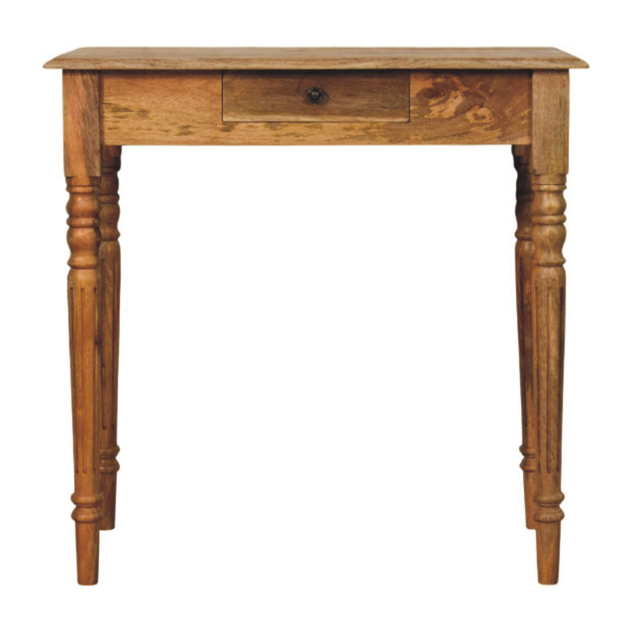 Oakish Turned Leg Writing Desk | Oak-Ish Solid Mango Wood Default Title