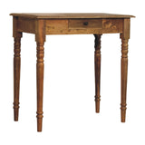 Oakish Turned Leg Writing Desk | Oak-Ish Solid Mango Wood