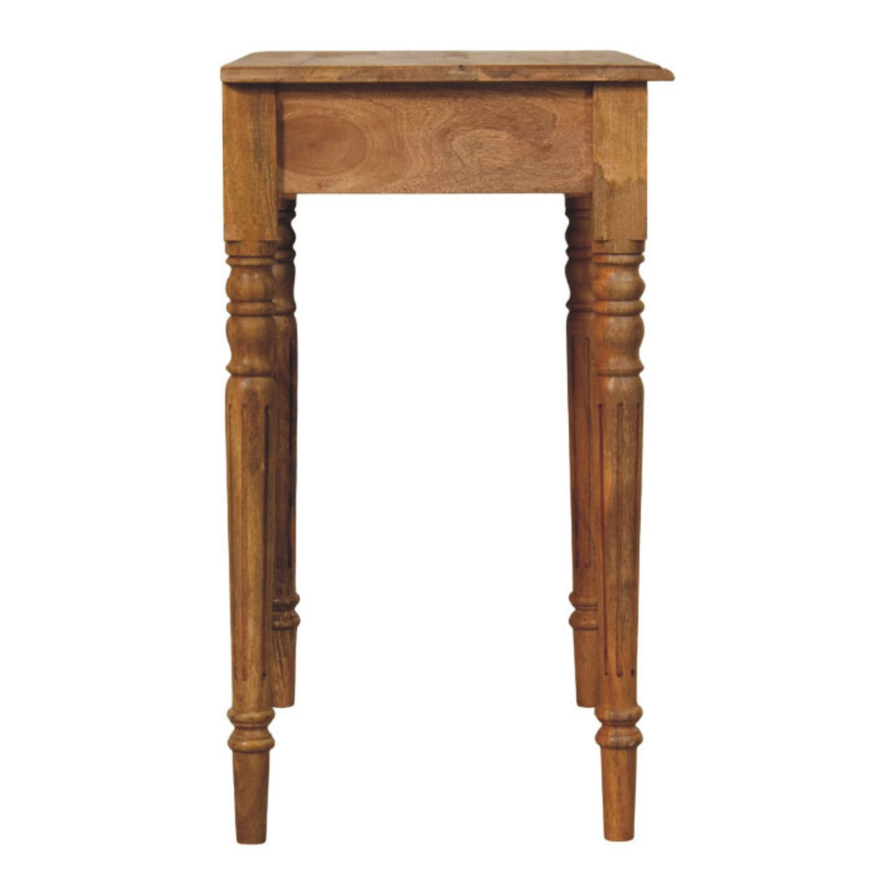 Oakish Turned Leg Writing Desk | Oak-Ish Solid Mango Wood
